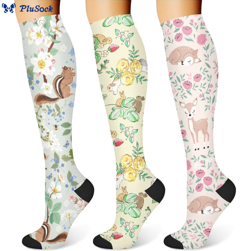 Chaussettes de compression Squirrel Fawn (3 paires) - image 1