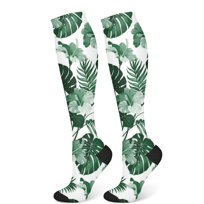 Chaussettes de compression à feuilles de Monstera (3 paires) - Monstera (1 paire) - S/M - image 8