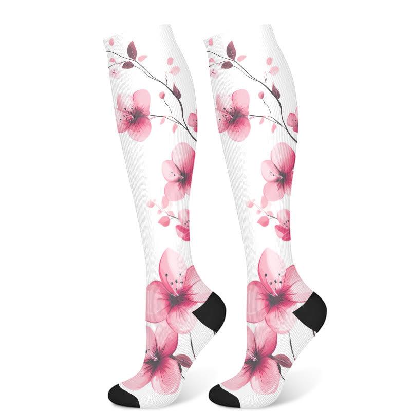 Chaussettes de compression Serene Flowers (3 paires)