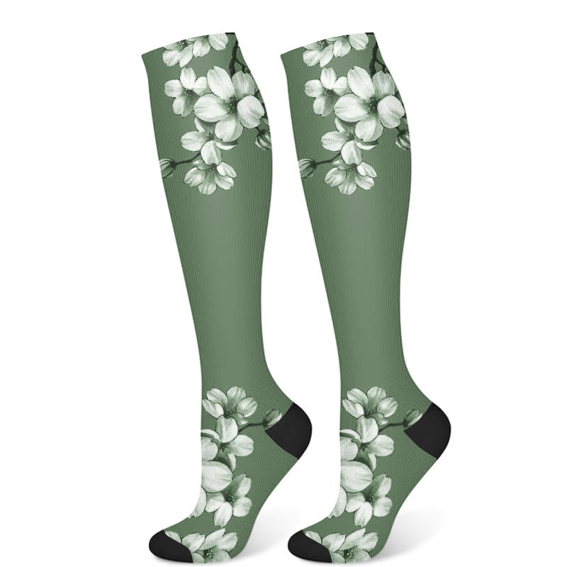 Chaussettes de compression Serene Flowers (3 paires)