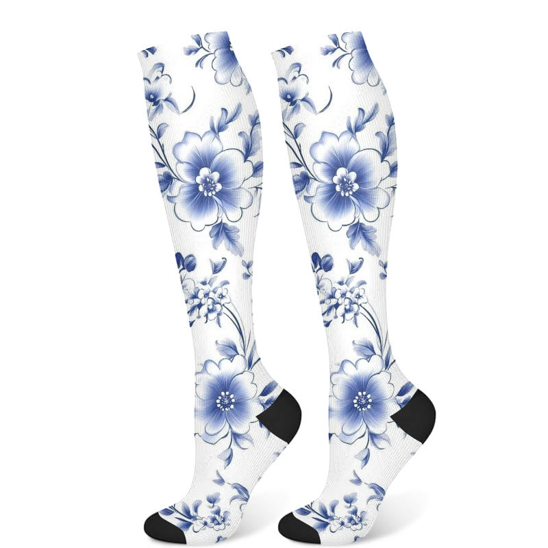 Chaussettes de compression Serene Flowers (3 paires)