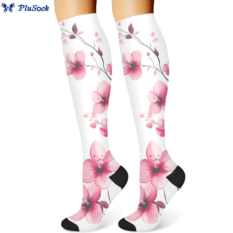 Chaussettes de compression Serene Flowers (3 paires)