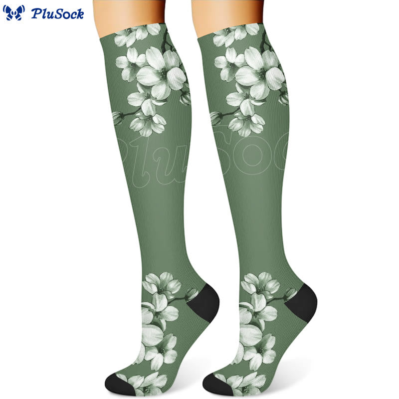 Chaussettes de compression Serene Flowers (3 paires)
