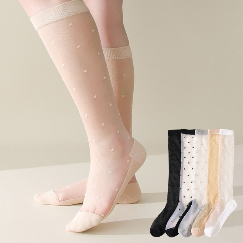 Chaussettes à pois mignons (5 paires) - image 7