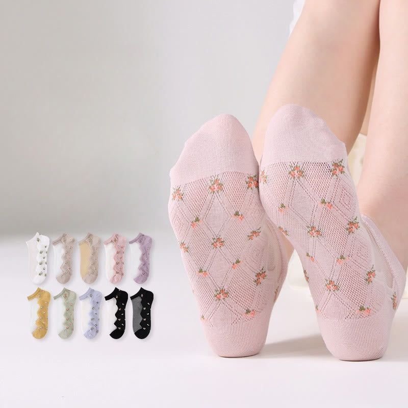 Chaussettes à imprimé pétales (10 paires)