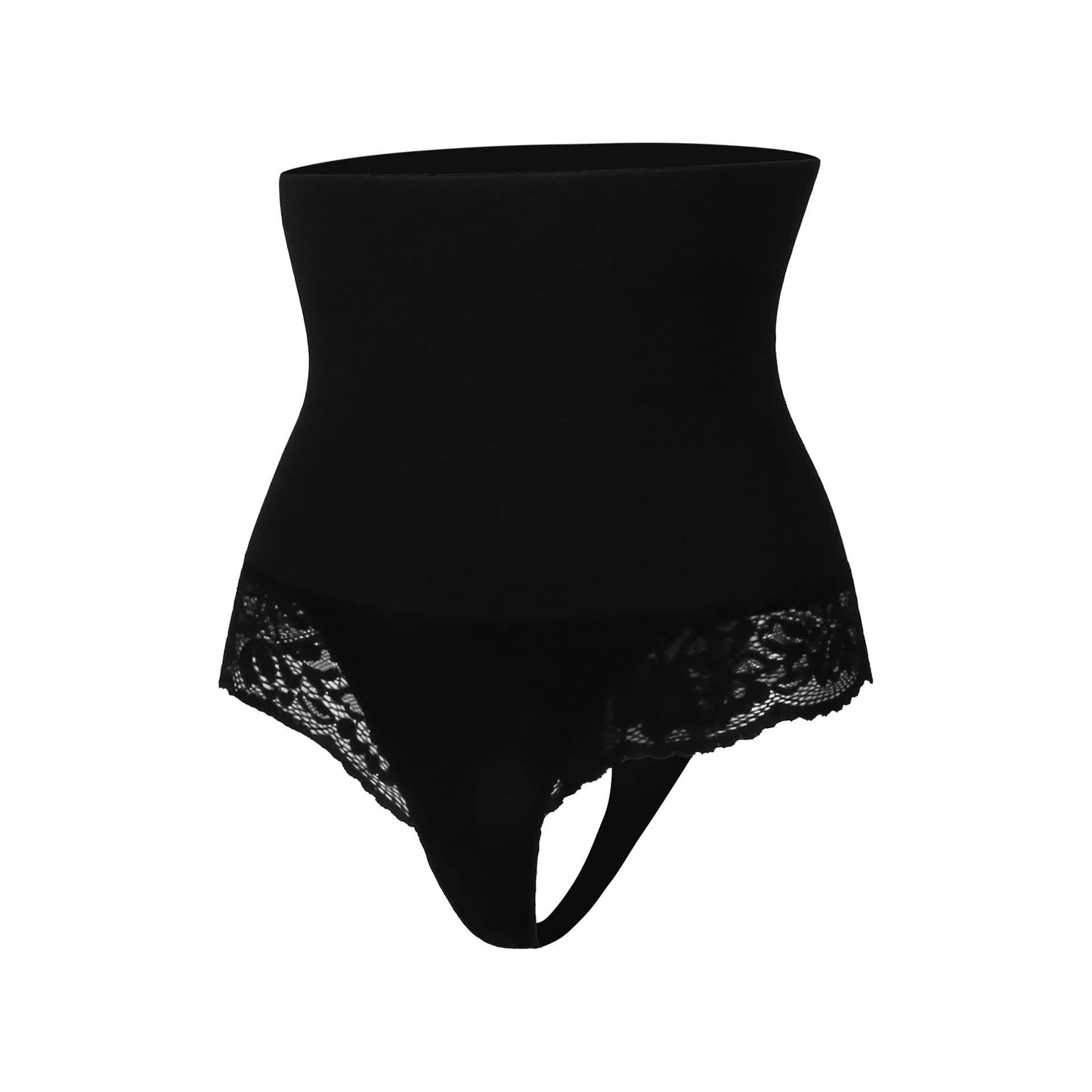 Culotte gainante en dentelle taille moyenne