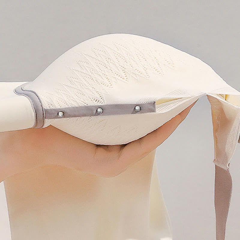 Soutien-gorge respirant sans armatures à blocs de couleurs grande taille