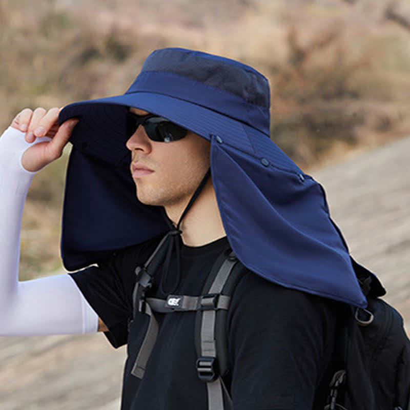 Chapeau de protection solaire avec rabat de nuque amovible - image 13