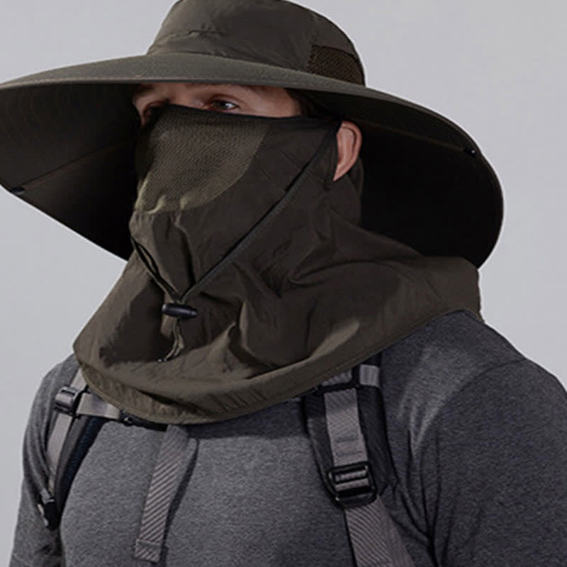 Masque de protection solaire d'extérieur, chapeau bob