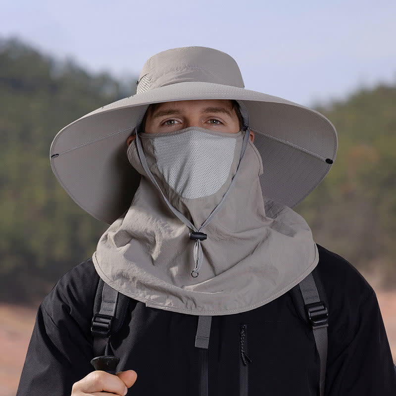 Masque de protection solaire d'extérieur, chapeau bob