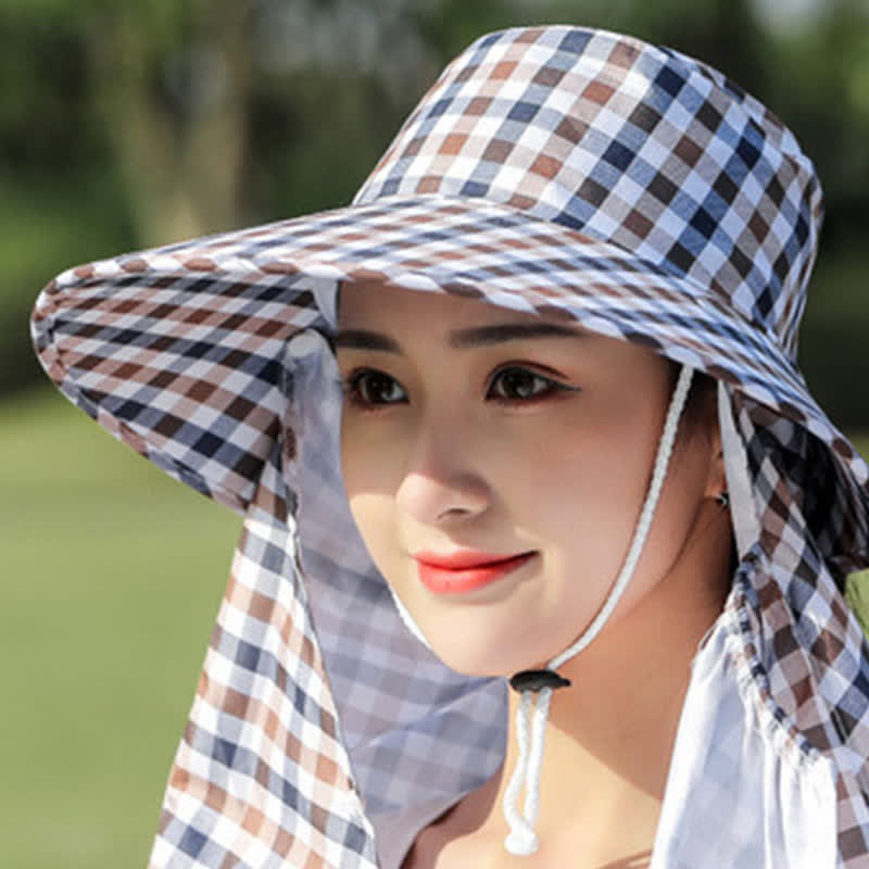 Chapeau bob amovible à motif écossais - image 11