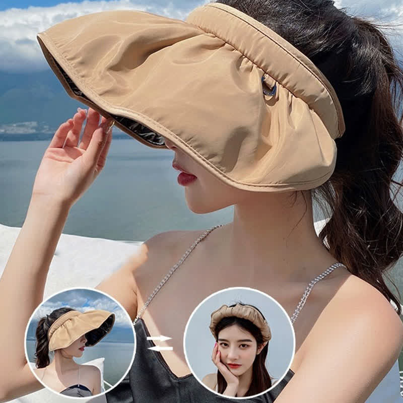 Chapeau de soleil à large bord ouvert de style bandeau