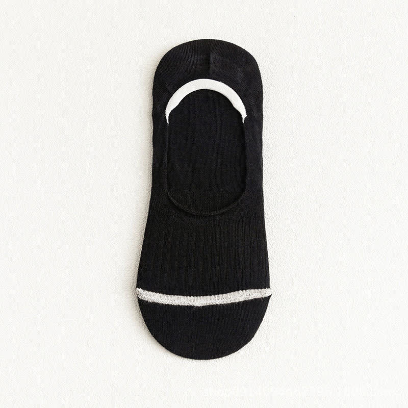 Chaussettes invisibles en coton avec talon antidérapant (10 paires) - Noir - EU39-45 (US6-11) - image 20