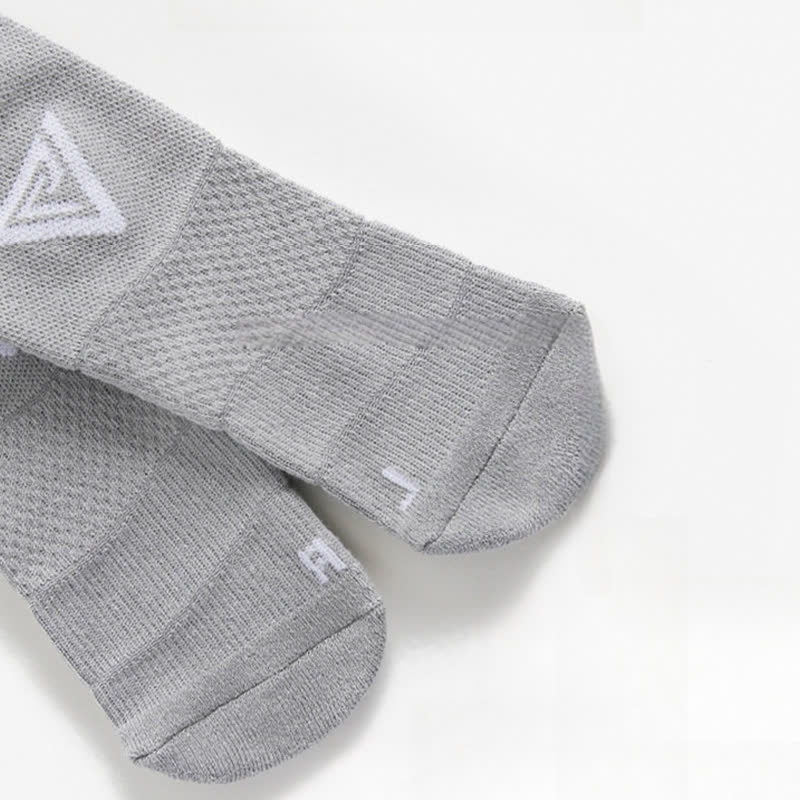 Chaussettes de compression de sport à motif triangulaire (6 paires)