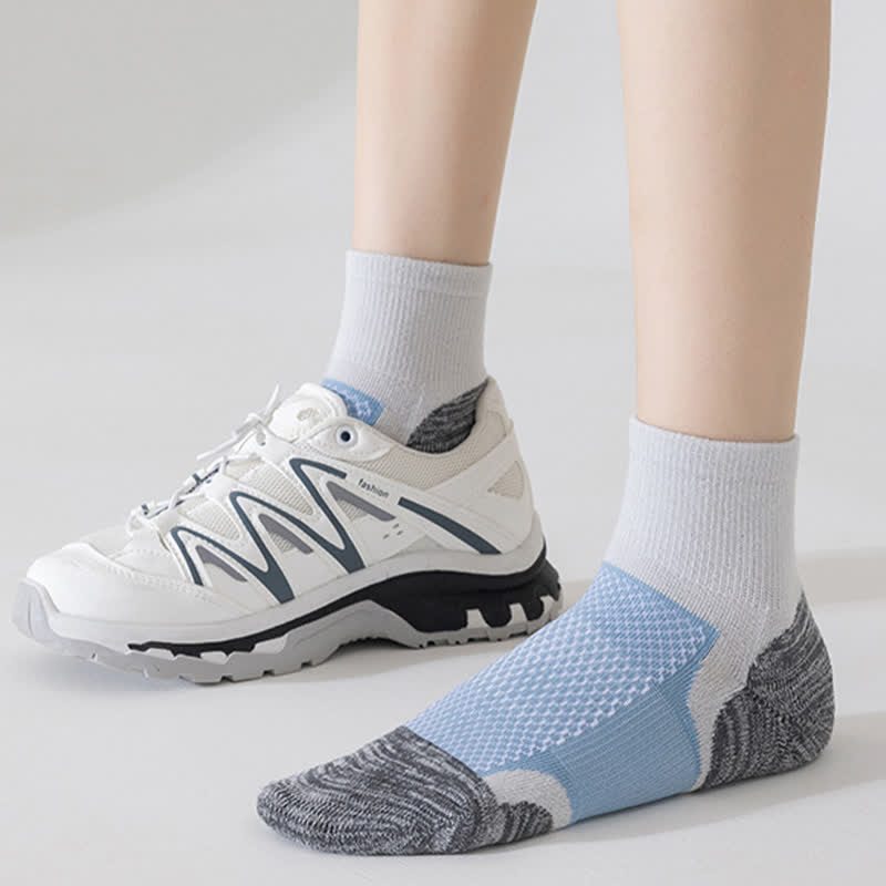 Chaussettes de sport respirantes et colorées à compression (5 paires)