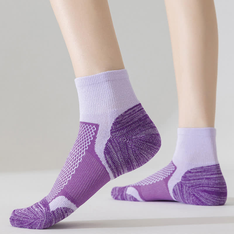 Chaussettes de sport respirantes et colorées à compression (5 paires)