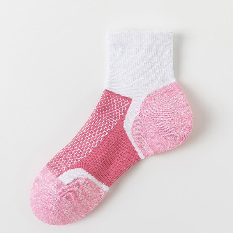 Chaussettes de sport respirantes et colorées à compression (5 paires) - Blanc - EU36-41 (U3-7,5) - image 11