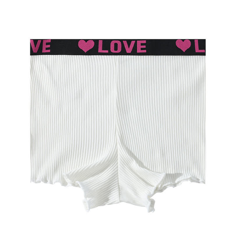 Shorty taille mi-haute LOVE (lot de 3) - Blanc - 3XL - image 8