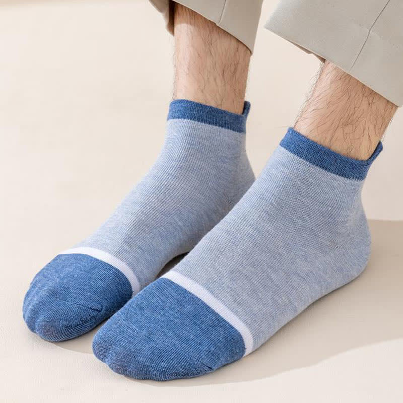 Chaussettes antibactériennes et déodorantes à blocage de couleur (5 paires)