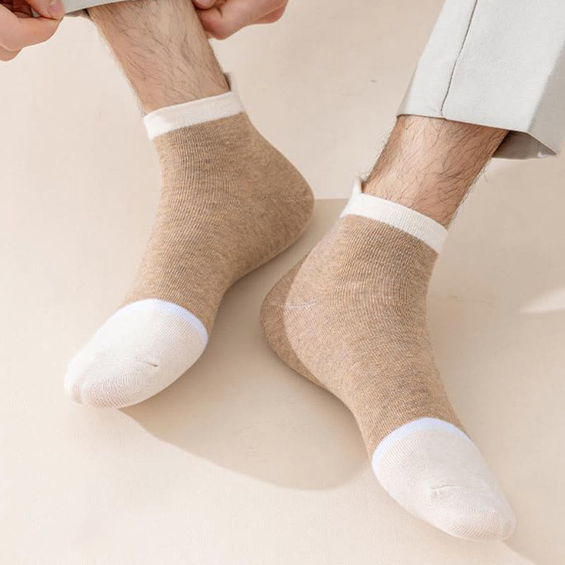 Chaussettes antibactériennes et déodorantes à blocage de couleur (5 paires)