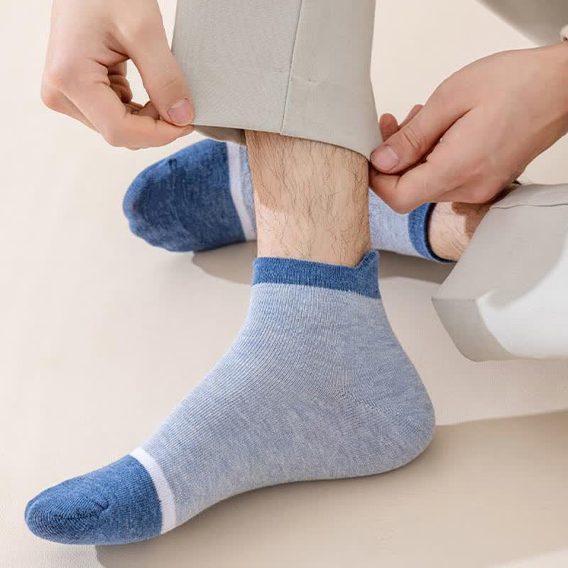 Chaussettes antibactériennes et déodorantes à blocage de couleur (5 paires)