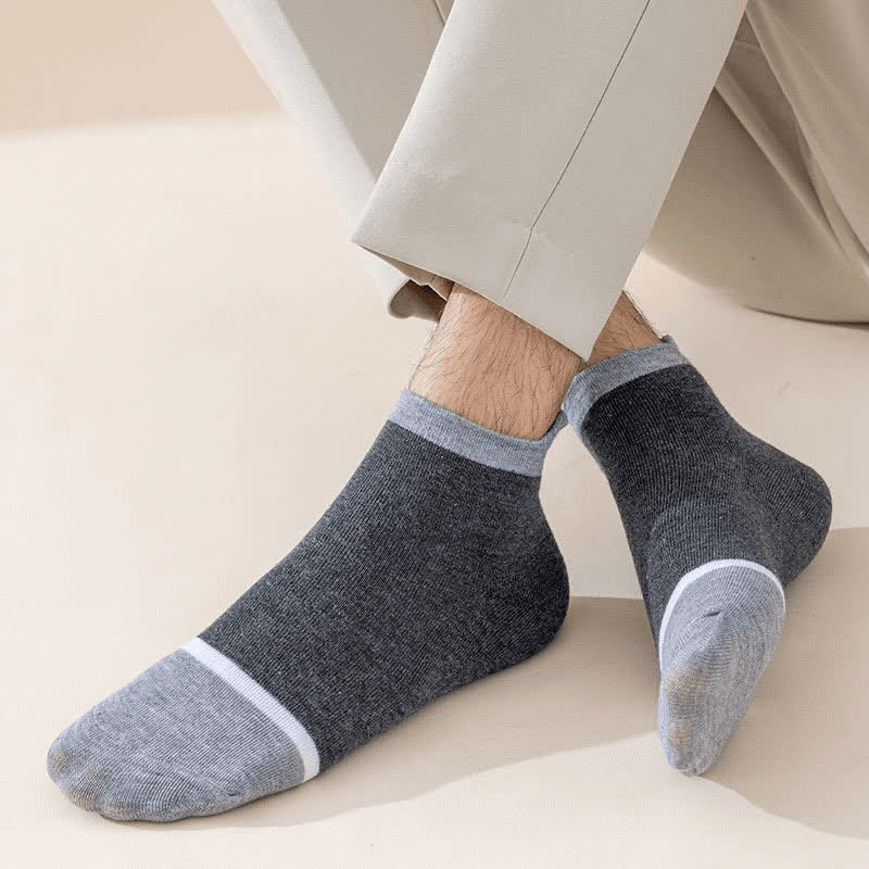 Chaussettes antibactériennes et déodorantes à blocage de couleur (5 paires)
