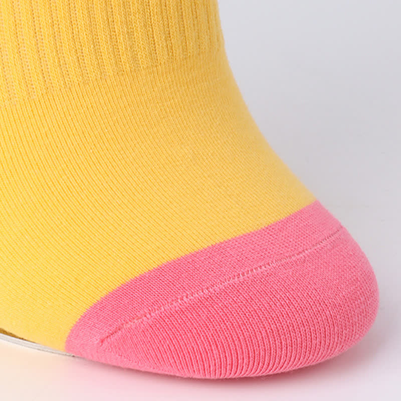 Chaussettes invisibles absorbantes en coton coloré (6 paires)