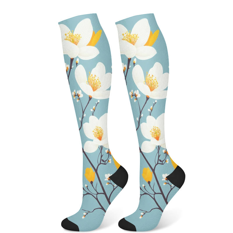 Chaussettes de compression Lotus (3 paires) - Bleu (1 paire) - S/M - image 8