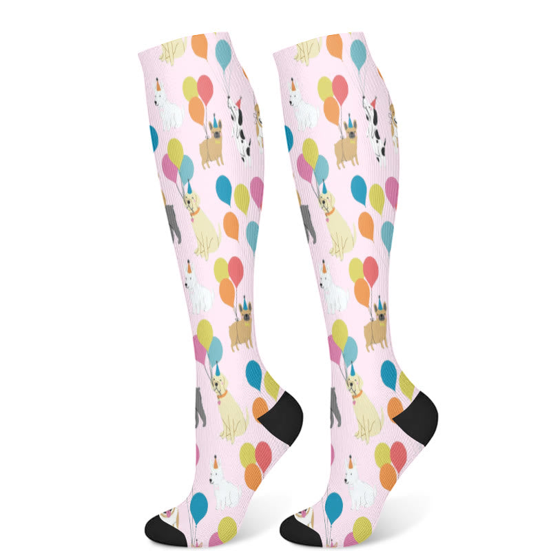 Chaussettes de compression pour chat teckel ballon (3 paires) - Rose clair (1 paire) - S/M - image 8