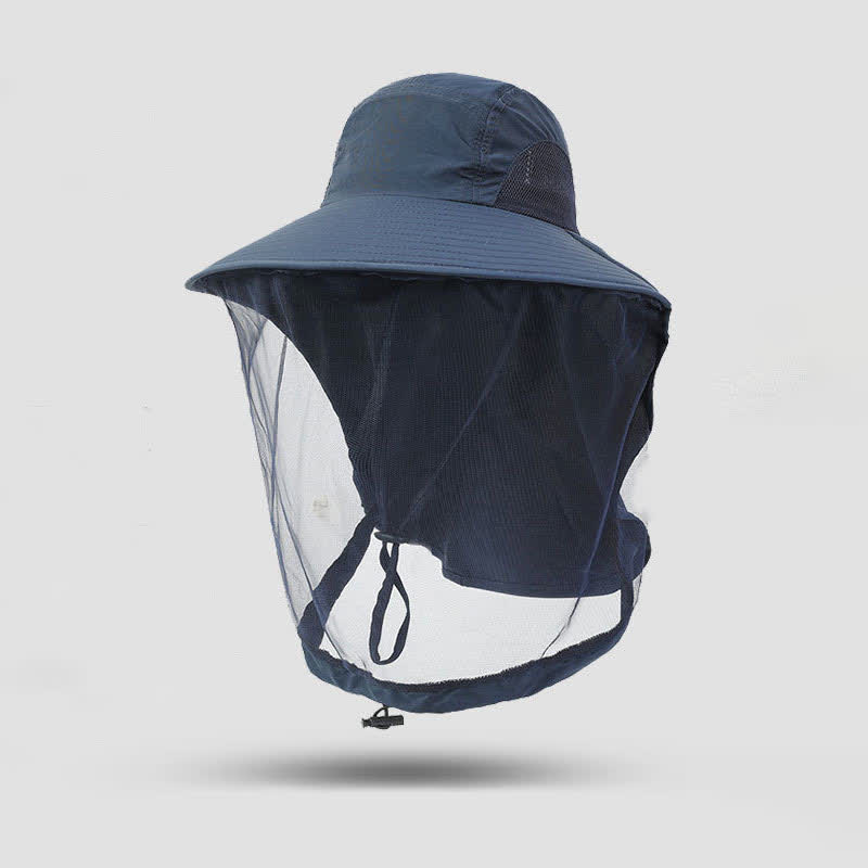 Chapeau bob respirant à large bord et protection solaire