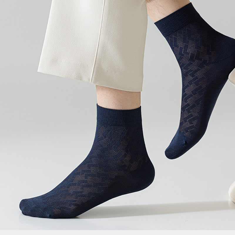 Chaussettes courtes en maille fine et respirante, sensation de fraîcheur (5 paires)