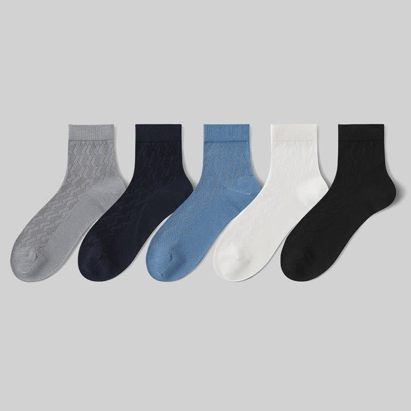 Chaussettes courtes en maille fine et respirante, sensation de fraîcheur (5 paires)