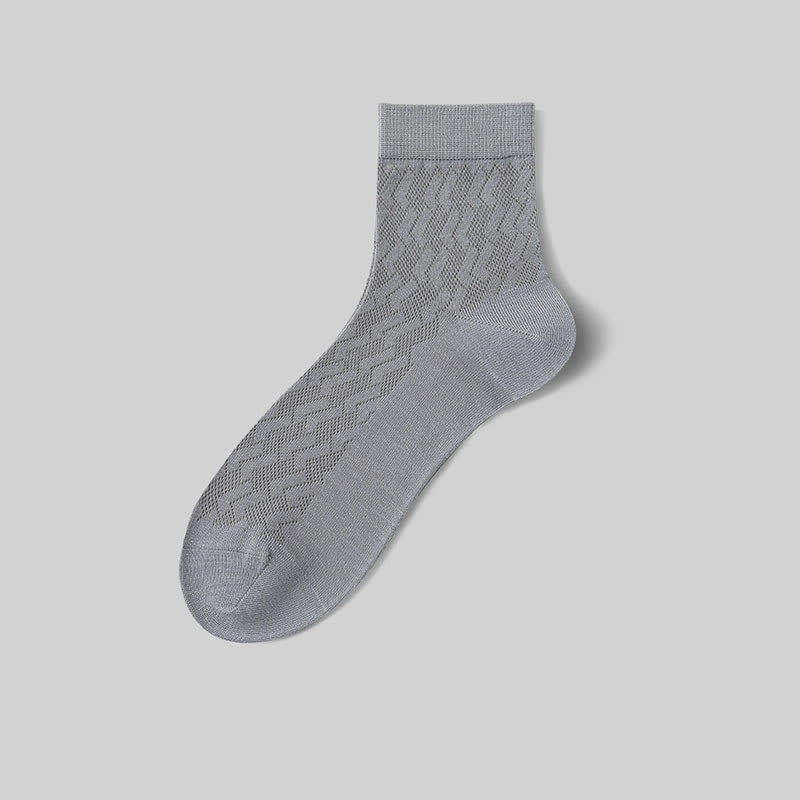 Chaussettes courtes en maille fine et respirante, sensation de fraîcheur (5 paires)