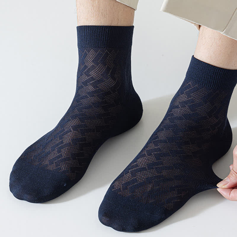 Chaussettes courtes en maille fine et respirante, sensation de fraîcheur (5 paires)