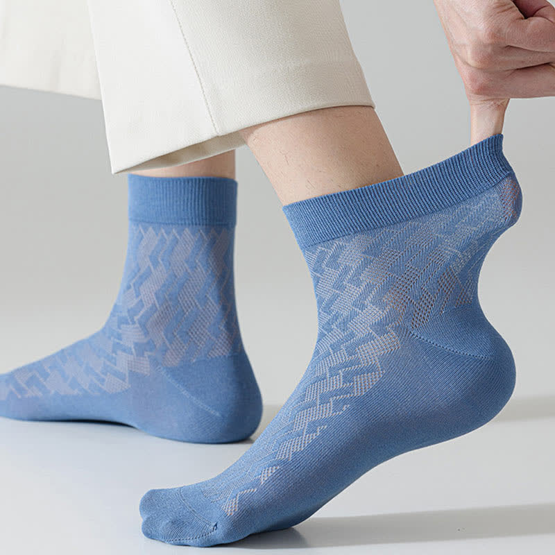 Chaussettes courtes en maille fine et respirante, sensation de fraîcheur (5 paires)
