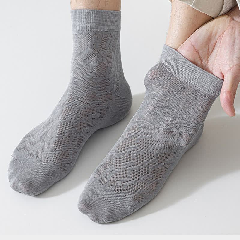 Chaussettes courtes en maille fine et respirante, sensation de fraîcheur (5 paires)