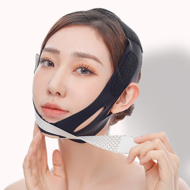 Masque contouring élastique en V
