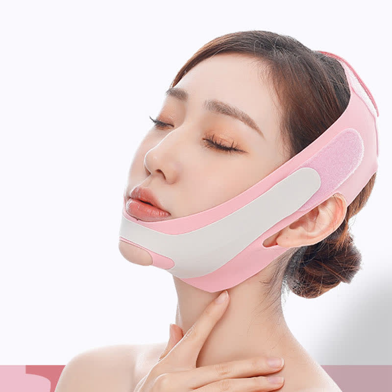 Masque contouring élastique en V