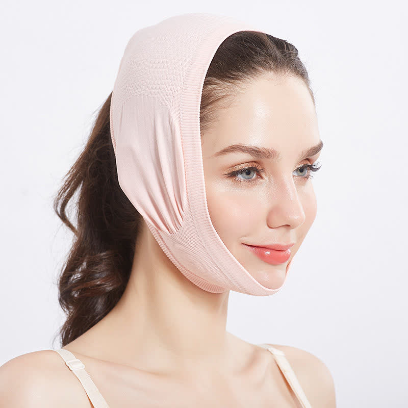 Bande de compression faciale amincissante et liftante