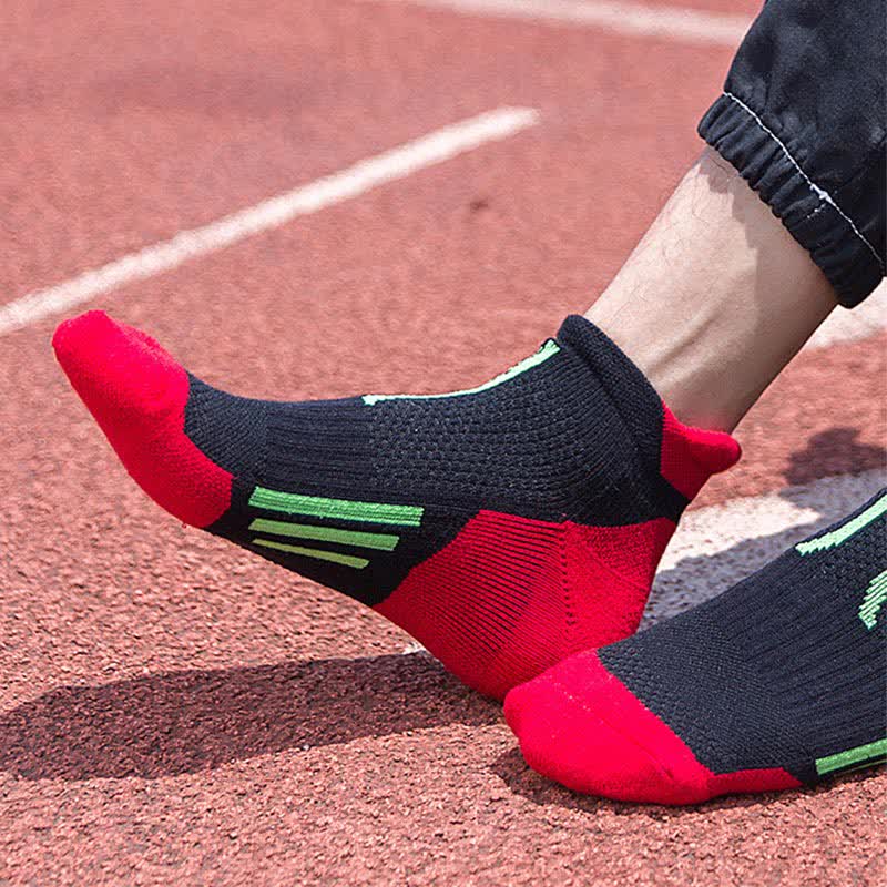 Chaussettes de compression sport à blocs de couleurs (5 paires)