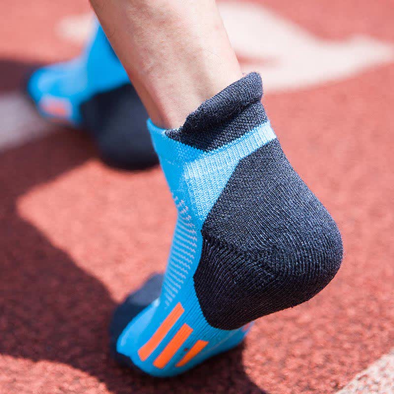 Chaussettes de compression sport à blocs de couleurs (5 paires)