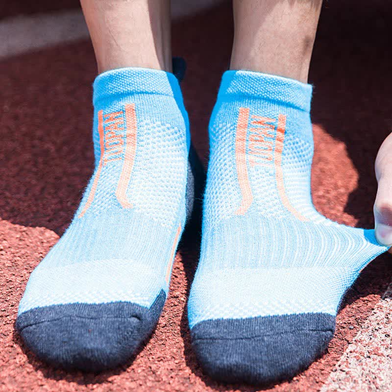 Chaussettes de compression sport à blocs de couleurs (5 paires)