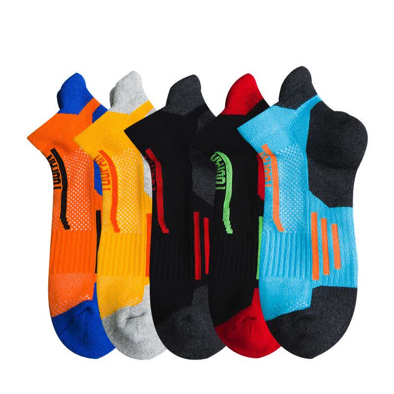 Chaussettes de compression sport à blocs de couleurs (5 paires)