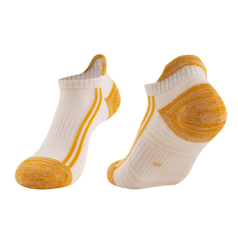 Chaussettes de course respirantes en coton à blocs de couleurs (6 paires)