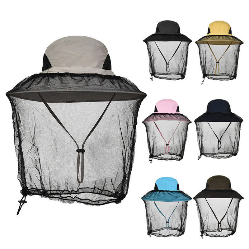 Chapeau bob anti-moustiques et protection solaire d'extérieur