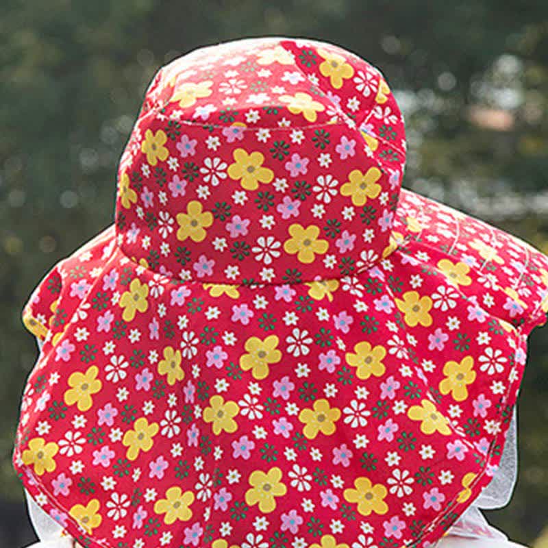 Chapeau seau à large bord à imprimé floral pour l'extérieur - image 3