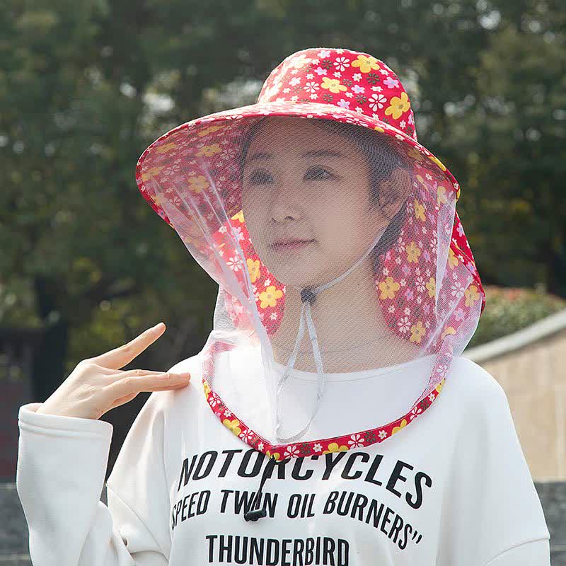 Chapeau seau à large bord à imprimé floral pour l'extérieur - image 1