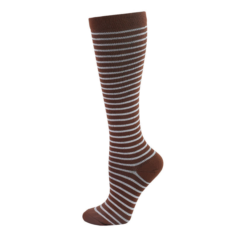 Chaussettes de compression à pois et cœurs (6 paires)