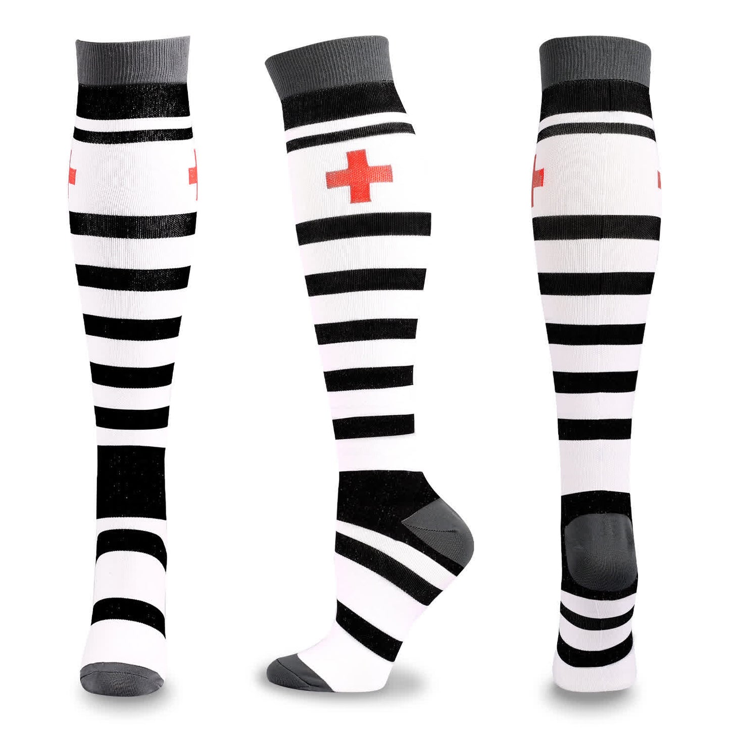 Chaussettes de compression à imprimé médical (5 paires)