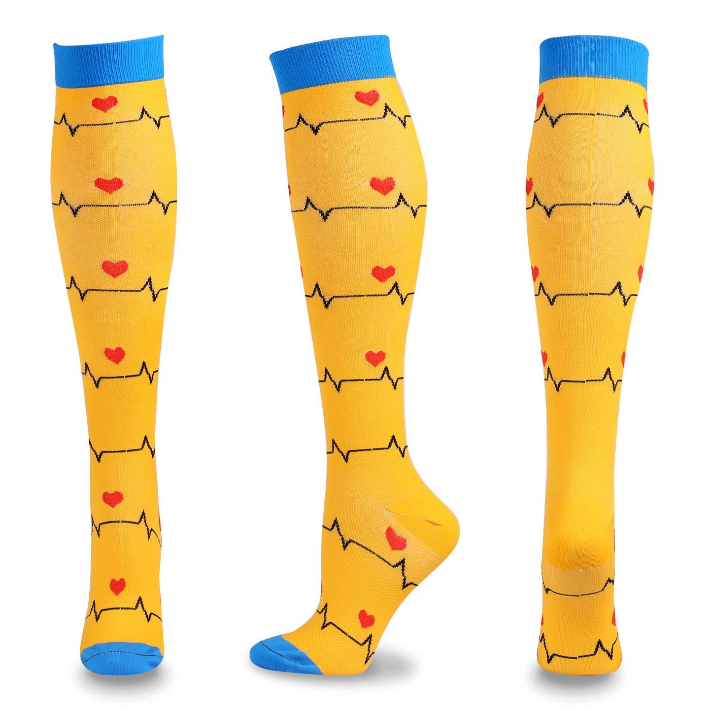Chaussettes de compression à imprimé médical (5 paires)